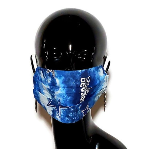 Dallas Handmade Cotton Face Mask, Reuse/Wash. - Picture 1 of 5